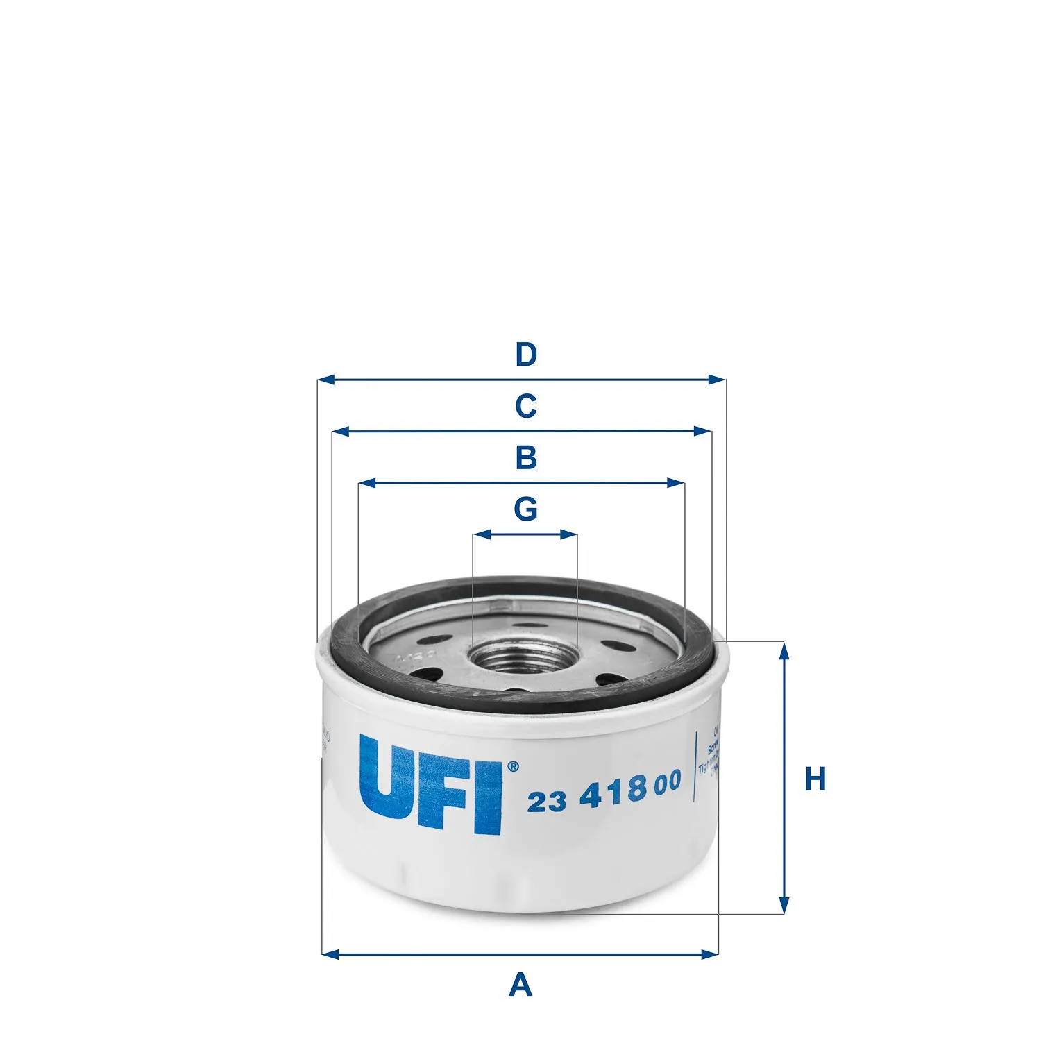 Imagine produs: Filtru ulei UFI (23.418.00)