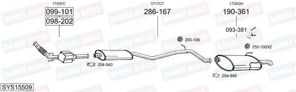 Imagine produs: Element cauciuc pt. esapament BOSAL (255-108)