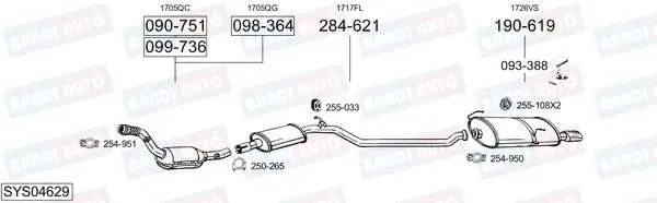 Imagine produs: Element cauciuc pt. esapament BOSAL (255-108)