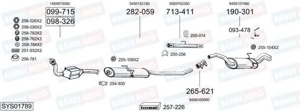Imagine produs: Element cauciuc pt. esapament BOSAL (255-108)