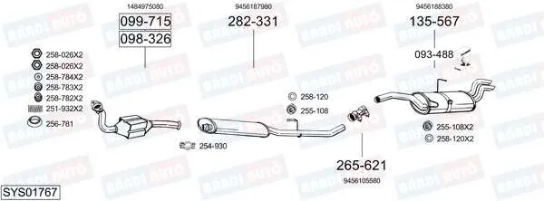 Imagine produs: Element cauciuc pt. esapament BOSAL (255-108)