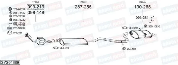 Imagine produs: Element cauciuc pt. esapament BOSAL (255-108)