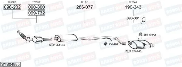 Imagine produs: Element cauciuc pt. esapament BOSAL (255-108)