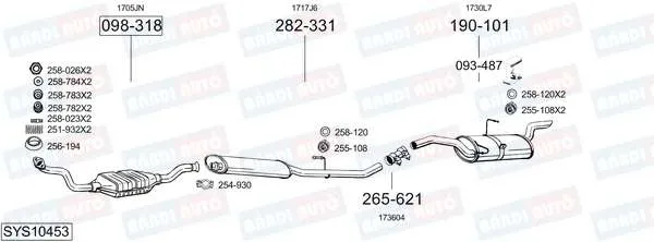 Imagine produs: Element cauciuc pt. esapament BOSAL (255-108)