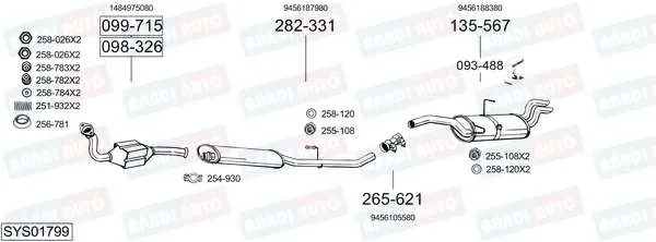 Imagine produs: Element cauciuc pt. esapament BOSAL (255-108)