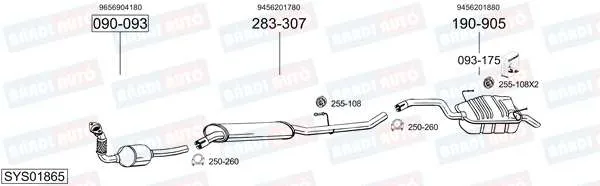 Imagine produs: Element cauciuc pt. esapament BOSAL (255-108)