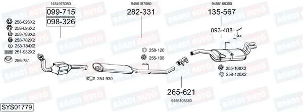Imagine produs: Element cauciuc pt. esapament BOSAL (255-108)