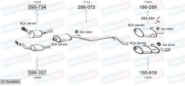 Imagine produs: Element cauciuc pt. esapament BOSAL (255-108)