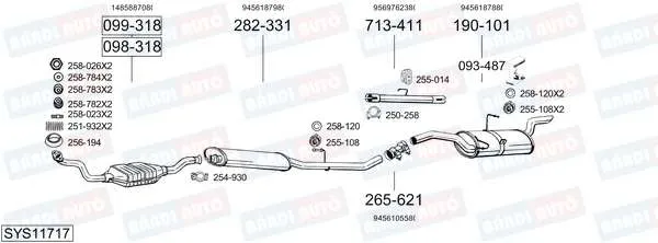 Imagine produs: Element cauciuc pt. esapament BOSAL (255-108)