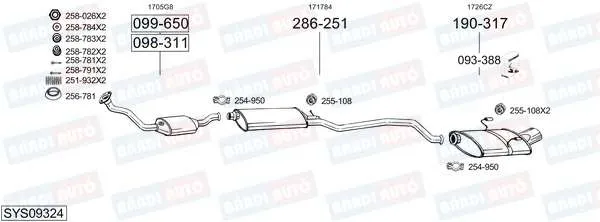 Imagine produs: Element cauciuc pt. esapament BOSAL (255-108)