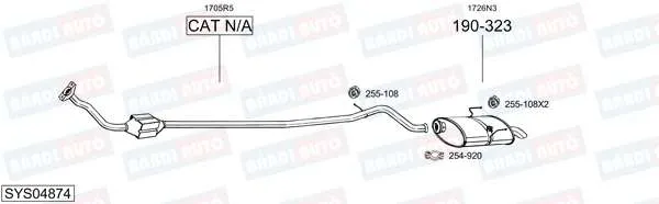 Imagine produs: Element cauciuc pt. esapament BOSAL (255-108)