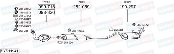 Imagine produs: Element cauciuc pt. esapament BOSAL (255-108)