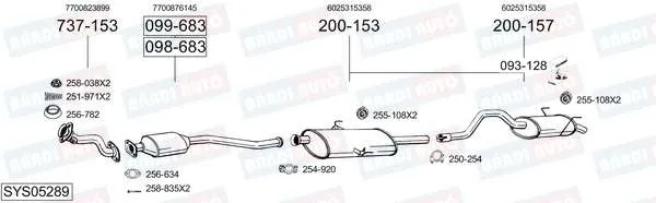 Imagine produs: Element cauciuc pt. esapament BOSAL (255-108)