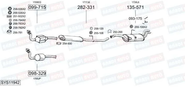 Imagine produs: Element cauciuc pt. esapament BOSAL (255-108)