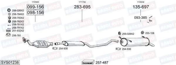 Imagine produs: Element cauciuc pt. esapament BOSAL (255-108)