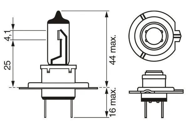 Imagine produs: Bec H7 12V 55W PX26d 4000K Halogen BOSCH (1 987 301 107)