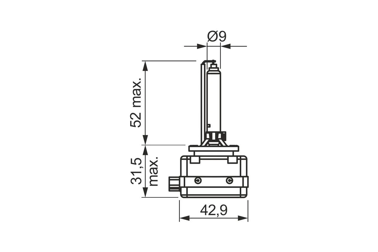 Imagine produs: Bec Xenon D1S 85V 35W PK32d-2 BOSCH (1 987 302 850)