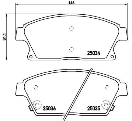Imagine produs: Placute frana Prime BREMBO (P 59 077)