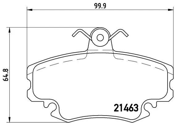 Imagine produs: Placute frana BREMBO (P 68 008)