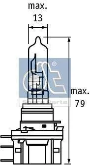 Imagine produs: Bec H15 12V 55/15W PGJ23t-1 DT (9.78166)