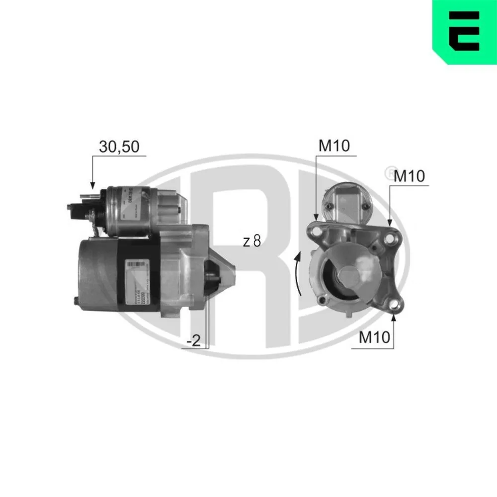 Imagine produs: Electromotor 12V 0,85kW 8 dinti 30-50 ERA (220399)