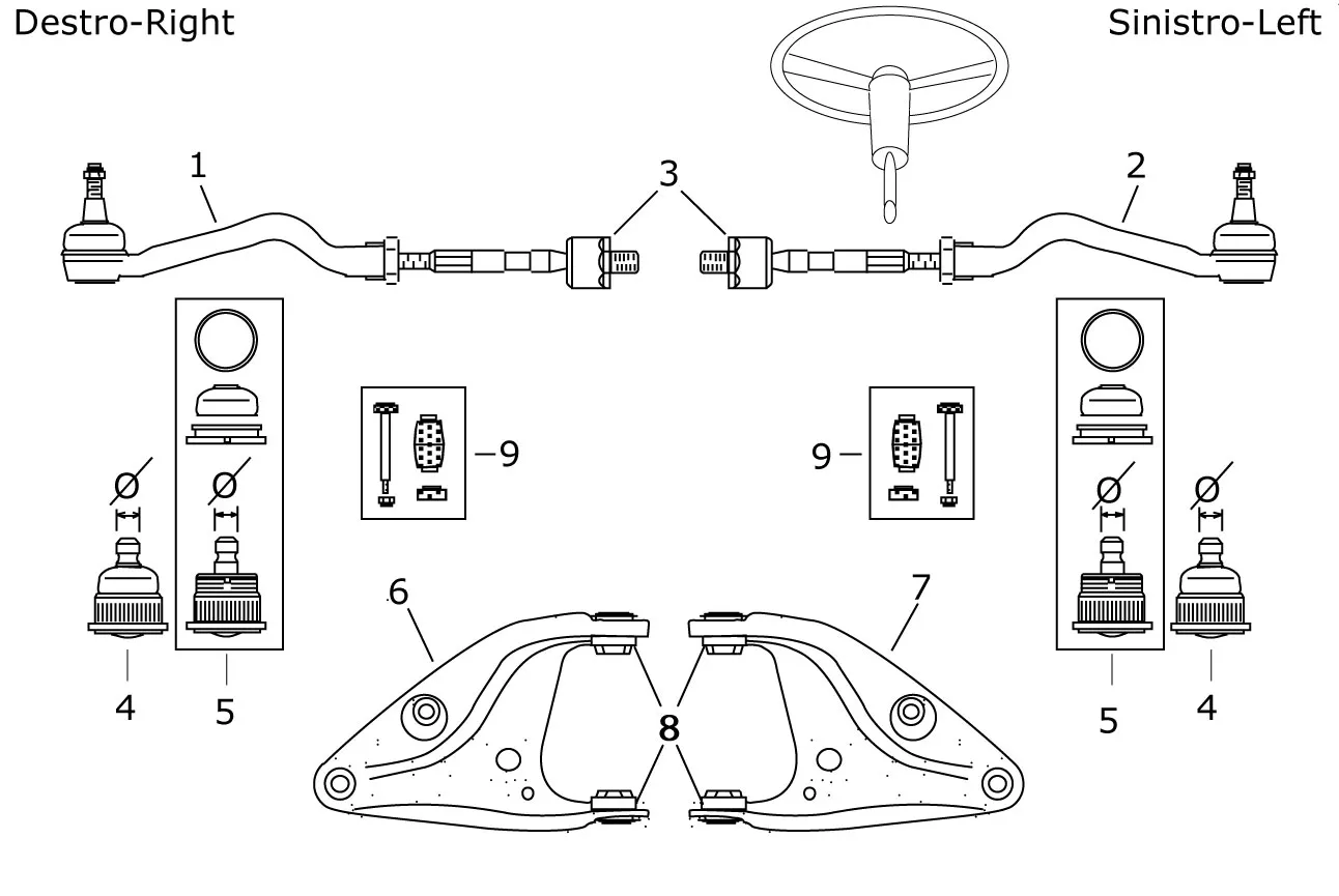 Imagine produs: Bieleta stabilizatoare fata stanga dreapta FRAP (F2260)