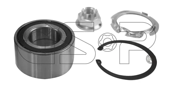 Imagine produs: Set rulment roata cu acceasorii cu senzor ABS integrat 72 mm GSP (GK3637)