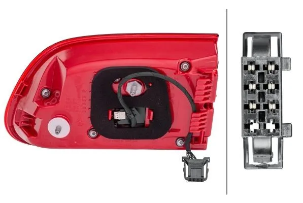 Imagine produs: Lampă spate stanga pentru Porsche Macan 95B partea interioara LED 12V cu suport bulb HELLA (2SD 011 500-111)