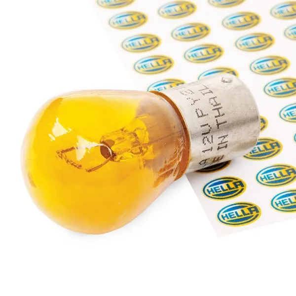Imagine produs: Bec PY21W 12V 21W BAU15s Halogen HELLA (8GA 006 841-121)