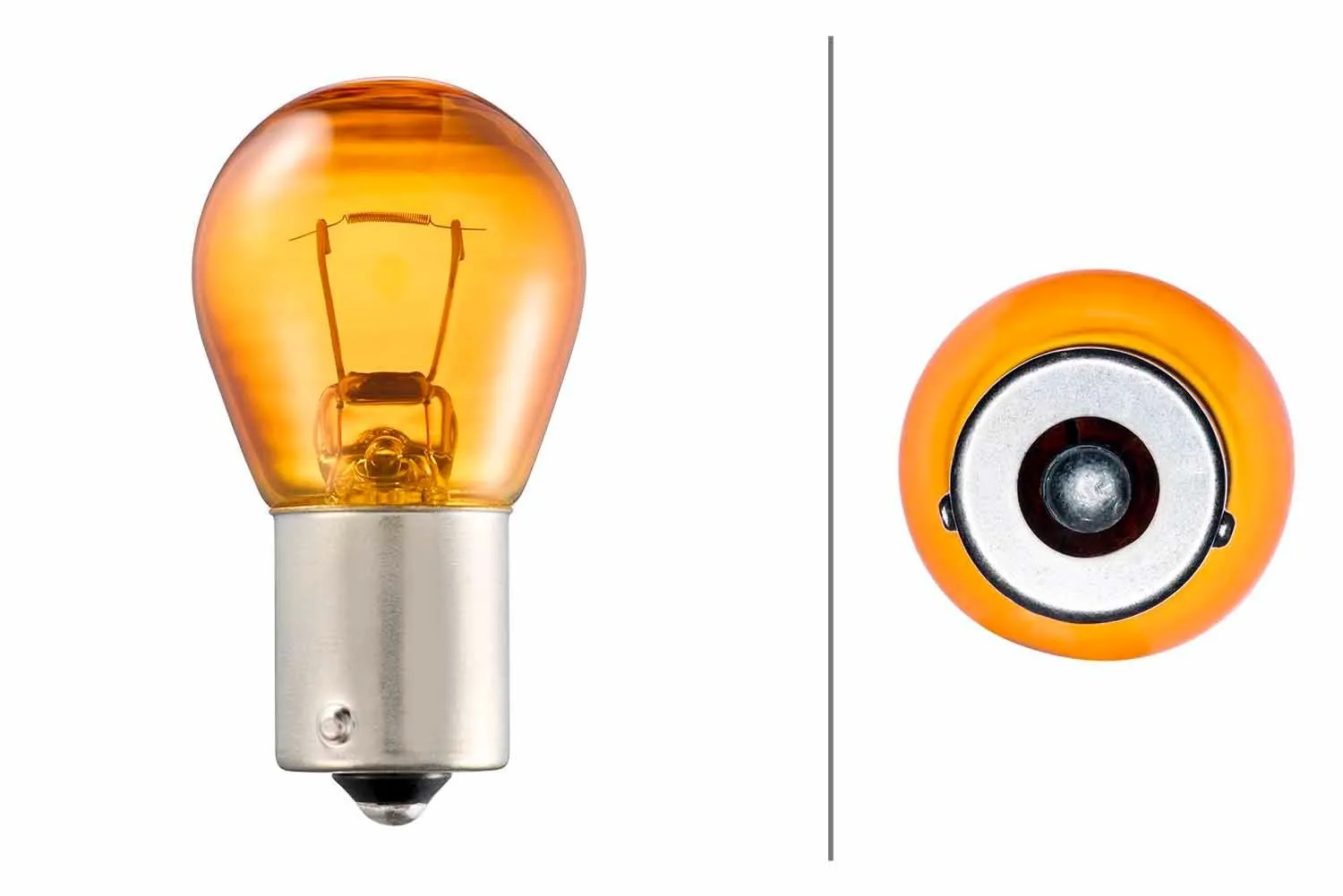 Imagine produs: Bec PY21W 12V 21W BAU15s Halogen HELLA (8GA 006 841-121)