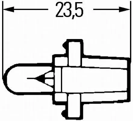 Imagine produs: Bec 12V 2W B8,3d Halogen HELLA (8GA 007 997-001)