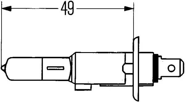 Imagine produs: Bec H1 12V 100W P14,5s Halogen HELLA (8GH 002 089-153)