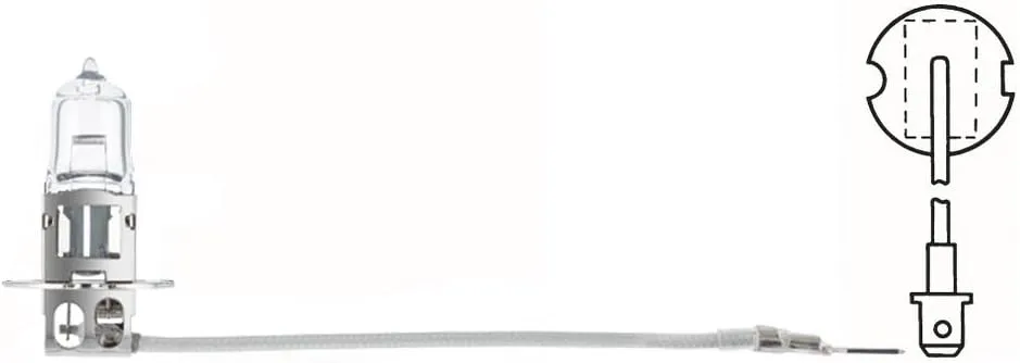 Imagine produs: Bec H3 12V 35W PK22s 3700K Halogen HELLA-CARGO (8GH 002 090-271)