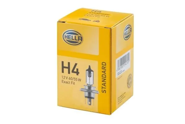 Imagine produs: Bec H4 12V 60/55W P43t-38 Halogen HELLA (8GJ 002 525-131)