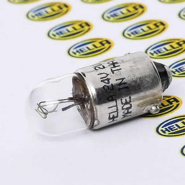 Imagine produs: Bec T2W 24V 2W BA9s Halogen HELLA-CARGO (8GP 002 068-241)