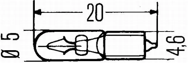 Imagine produs: Bec W2,3W 12V 2,3W W2x4,6d Halogen HELLA (8GP 938 026-001)
