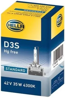 Imagine produs: Bec Xenon D3S 42V 35W P32d-2-5 / PK32d-5 4300K HELLA (8GS 009 028-311)