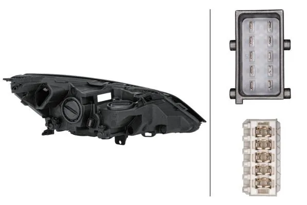 Imagine produs: Far stanga potrivit pentru OPEL ASTRA B16 H7/H1 Halogen 12V HELLA (1EL 354 829-011)