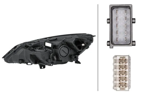 Imagine produs: Far dreapta potrivit pentru OPEL ASTRA K B16 H7/H1 Halogen 12V HELLA (1EL 354 829-021)