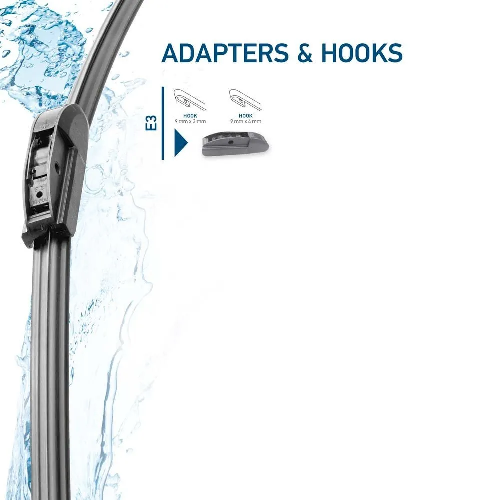 Imagine produs: Set stergatoare parbriz 500/500 mm HELLA (9XW 358 164-201)