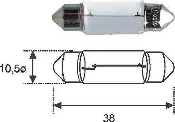 Imagine produs: Bec C5W 12V 5W SV8,5-8 MAGNETI MARELLI (009418100000)