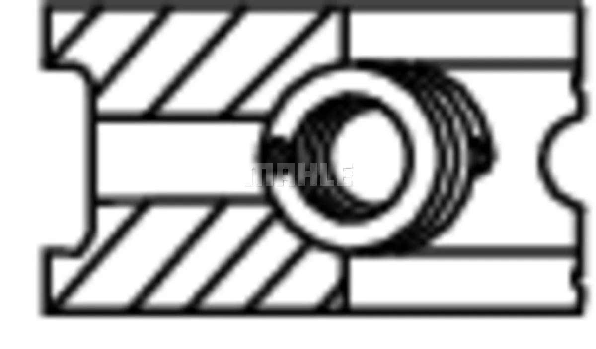 Imagine produs: Set segmenti piston MAHLE (02202V0)