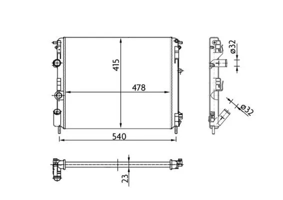 Imagine produs: Radiator MAHLE (CR 36 000S)