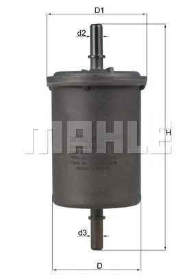 Imagine produs: Filtru carburant MAHLE (KL416/1)