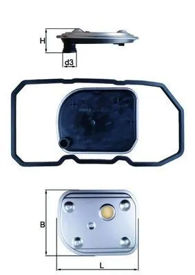 Imagine produs: Filtru cutie viteze automata pentru MERCEDES-BENZ Clasa A B MAHLE (HX 158D)