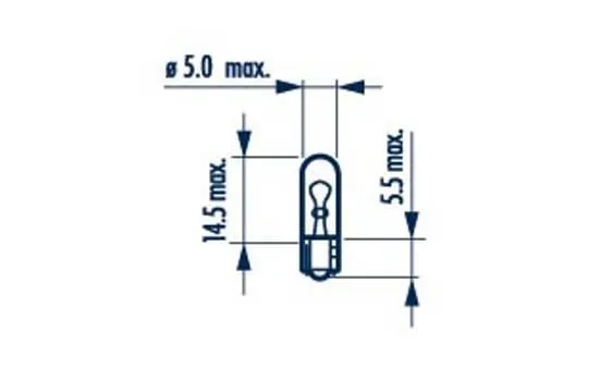 Imagine produs: Bec W2,3W 12V 2,3W W2x4,6d NARVA (170733000)