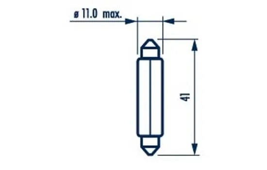 Imagine produs: Bec C10W 12V 10W SV8,5 NARVA (173143000)