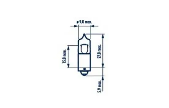 Imagine produs: Bec H10W 12V 10W BA9s Halogen NARVA (178333000)
