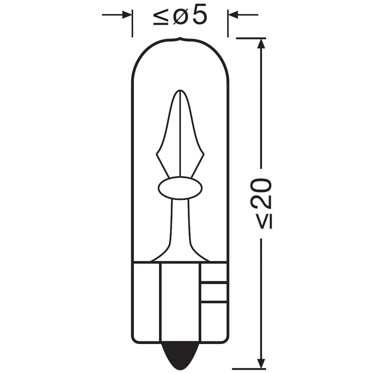 Imagine produs: Bec W2,3W 12V 2,3W W2x4,6d ORIGINAL LINE OSRAM (2723)