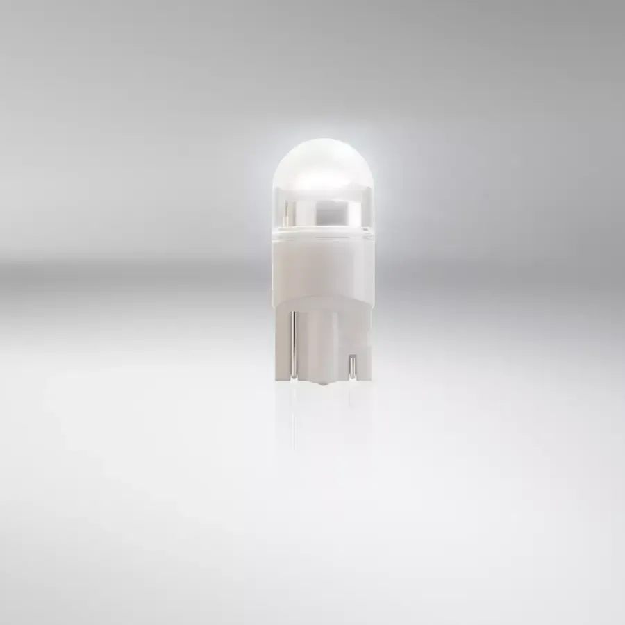 Imagine produs: Set 2 becuri W5W 12V 0,8W W2,1x9,5d 6000K LED OSRAM (2825DWP-02B)